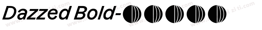 Dazzed Bold字体转换